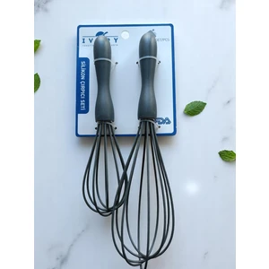Silikon Çırpıcı Set 2'li Antrasit Renk