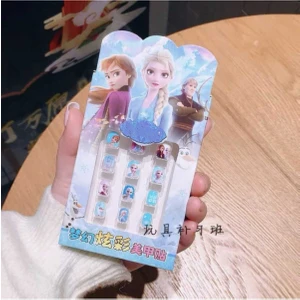 Eva & Rose 1 Adet Kendinden Yapışkanlı Figürlü Çocuk Takma Tırnak Çocuklar İçin Takma Tırnak Çocuk Tırnak