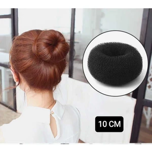 1 Adet  No:2 Orta Boy Sünger Topuz Saç Tokası Topuz Süngeri Topuz Tokası Topuz Yapma Süngeri