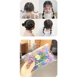 Çantalı 200 Adet Kopmayan Dayanıklı Küçük Lastik Toka Örgü Tokası Perma Lastik Toka