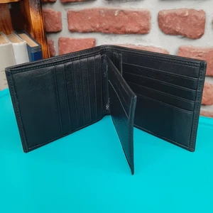 Deri Erkek Yatay Büyük Boy Siyah Cüzdan GVN-0125