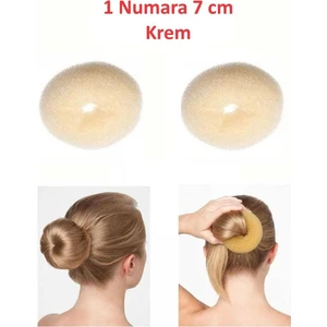 Sünger Topuz Saç Tokası 2 Adet 7 cm