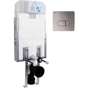 Slim 80 Asma Klozet Gömme Rezervuar + Visam Siena Mat Krom Buton