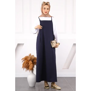 İmaj Butik Siyah Ip Askılı Jile Elbise