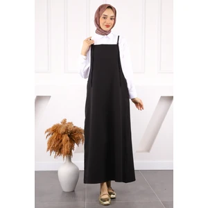 İmaj Butik Siyah Ip Askılı Jile Elbise