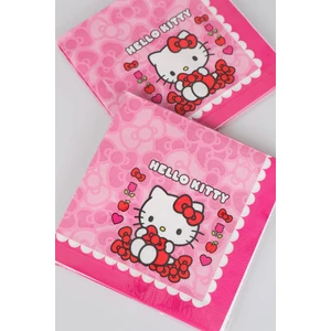 Hello Kitty Dekomus Ile Lisanslı Hello Kıtty 16'lı Peçete Takımı