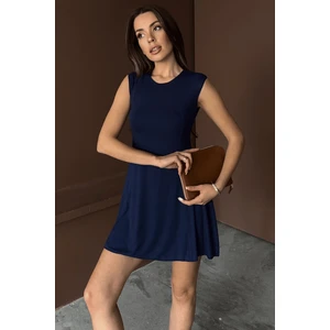 Kadın Stella Buzi Dikiş Detaylı Mini Yazlık Elbise