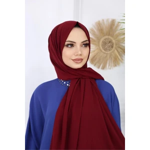 Tesettür Hijab Medine Ipeği Şal*bordo