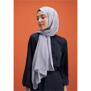 Tesettür Hijab Medine Ipeği Şal*gümüş