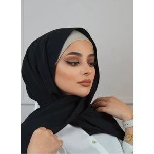 Tesettür Hijab Medine Ipeği Şal*siyah