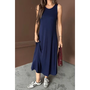 Kadın Eleanor Modal Pike Kumaş Maxi Yazlık Elbise