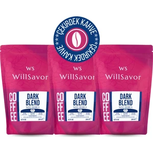 Willsavor Avantaj Paket 3 x Dark Blend  Arabıca (Çekirdek Kahve) 750 gr
