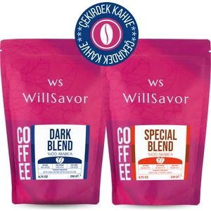 Willsavor Avantaj Tanışma Paketi Special Blend + Dark Blend  Arabıca (Çekirdek Kahve) 500 gr
