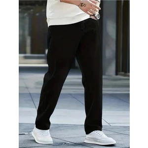 Erkek Baggy Model Siyah Kot Pantolon Jean