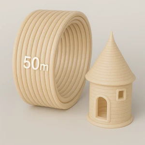3D Kalem Yazıcı Için 50 Metre Krem Renk Pla Filament