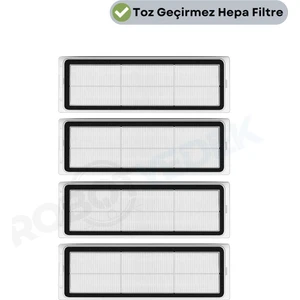 Dreame Bot L10S Pro Uyumlu Yedek Hepa Filtre-4 Parça