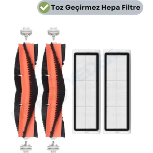Xiaomi Vacuum Mop 2 Ultra Uyumlu Yedek Ana Fırça ve Hepa Filtre-4 Parça