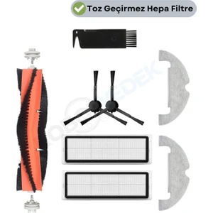 Xiaomi Vacuum Mop 2 Ultra Uyumlu Yedek Fırça Filtre Mop-8 Parça