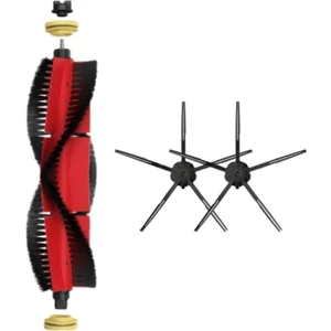 Roborock S5 Max (Siyah) Uyumlu Yedek Ana Fırça ve Yan Fırça-3 Parça