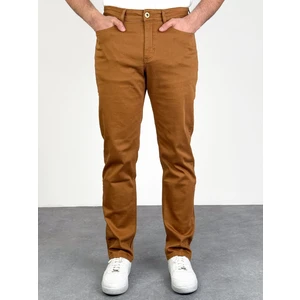 Erkek Kiremit Regular Jeans Likralı Esnek Kot Pantolon HLTHE001982