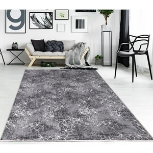 Elifçe Home 150 x 450  cm  Gri - Kaymaz Tabanlı, Dekoratif ve Yıkanabilir