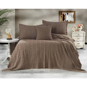 Gülay Triko Yatak Seti 240 x 260  cm  Kahve