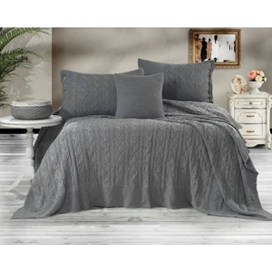 Gülay Triko Yatak Seti 240 x 260  cm (ANTREASİT)