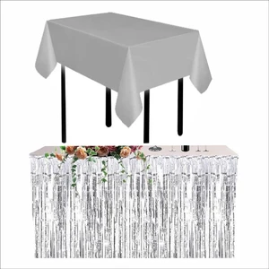 Gümüş Masa Örtüsü ve Gümüş Masa Eteği