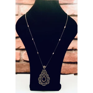 Elmas Montür Uzun Kolye