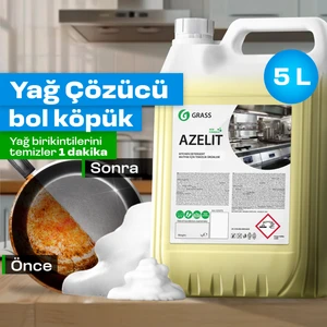 GRASS Azelit Profesyonel Yağ ve Kireç Sökücü Konsantre (5 Lt) - Endüstriyel Mutfak, Restoran, Otel Temizliği için