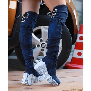 Lacivert  Kot Çizme