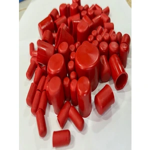 Motosiklet Vida Kapağı Silikon Tapa Aksesuar Kırmızı 80 Adet