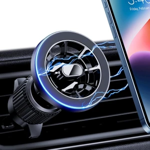 Kip GSM  Magsafe Uyumlu Manyetik Araç Içi Telefon Tutucu | Havanlandırma Menfezine Takılan Manyetik Vakumlu Siyah Telefon Tutacağı | Apple iPhone ve Tüm Telefonlar Için