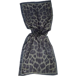 Leopar Desen Bambu Kraş Şal Haki Renk
