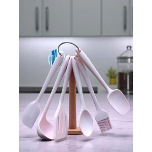 6 Parça Silikon Set Pembe