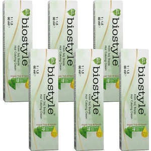 Bitki Özlü Argan ve Keratin 3,0 Koyu Kahve 6 Adet 60 ml Saç Boyası Oksidansız