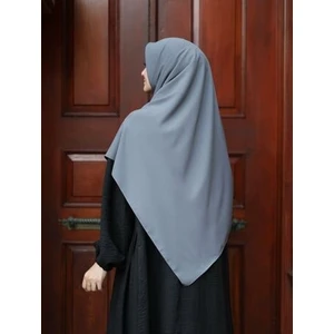 Tesettür Hijab Medine Ipeği Eşarp Füme