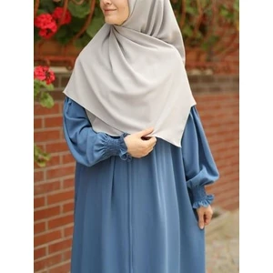 Tesettür Hijab Medine Ipeği Eşarp Krem