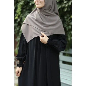 Tesettür Hijab Medine Ipeği Eşarp Gri
