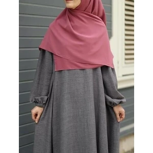 Tesettür Hijab Medine Ipeği Eşarp Rose