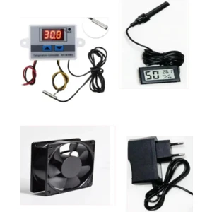 Kuluçka Seti,termostat,fan,adaptör,nem Cihazı Higrometre,kuluçka Makinesi Seti