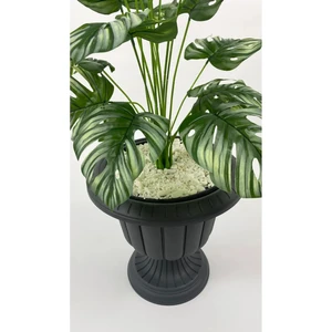 Nergis Saksı 3,4 Litre Plastik Ayaklı Çiçek Saksısı Dekoratif Saksı İç Ve Dış Mekan Saksı