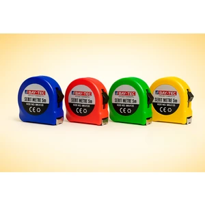 Şerit Metre 25MM x 5mt 12 Adet Karbon Çeliği Frenli