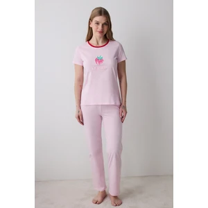Rasberry Pantolon Açık Pembe Pijama Takımı