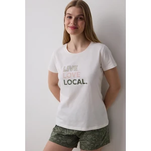 Live Love Local Şortlu Çok Renkli Pijama Takımı