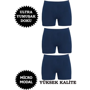 Erkek Micro Modal Boxer Yüksek Kalite 3'lü Paket