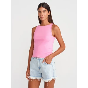 21048 Halter Yaka Top-Pembe