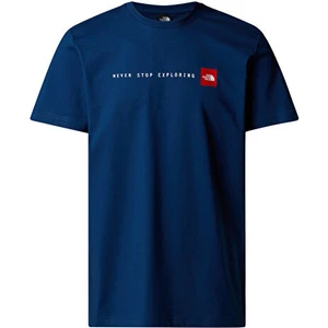 The North Face M Ss Never Stop Exploring Tee Erkek Outdoor Tişörtü NF0A87NSD1R1 Mavi