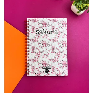 Kırmızı Sakura Tasarımlı Konuşan Ajanda