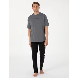 Pierre Cardin Erkek Gri Kısakol Pijama Takımı 50314419-VR080